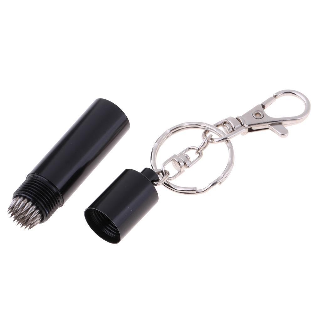 Portable Billiard Snooker Pool Cue Tip Pick Shaper Pricker Repair Tool - black
