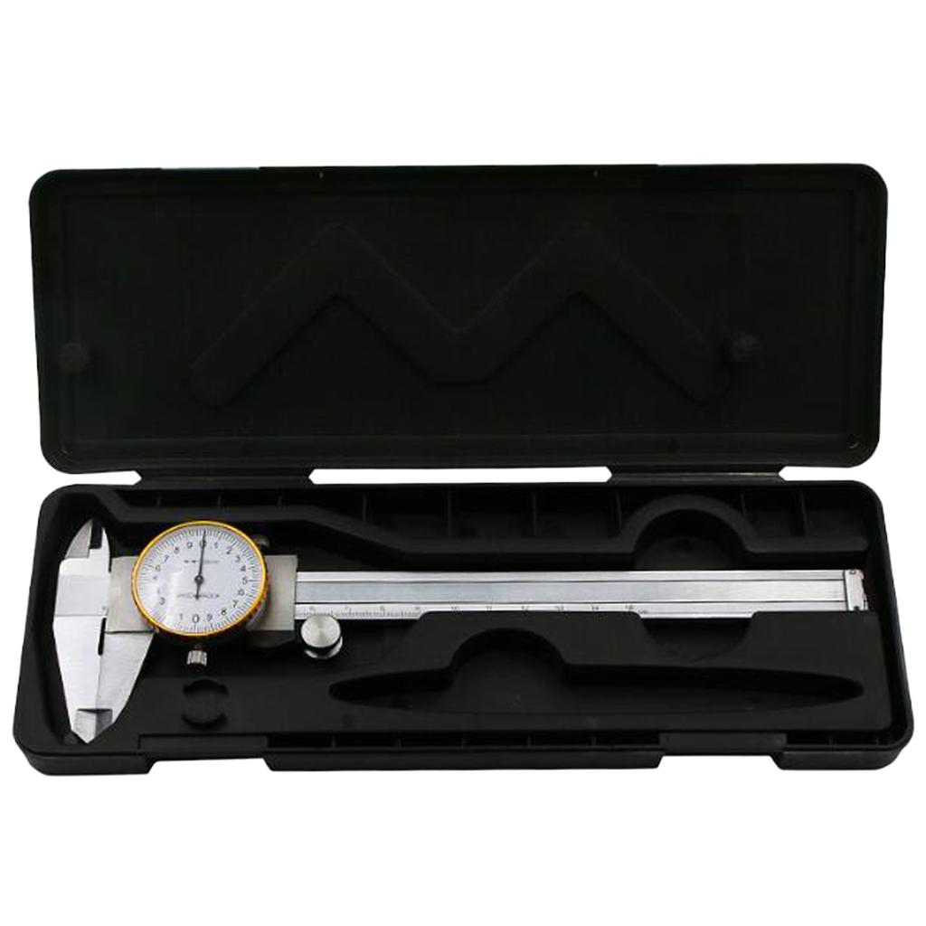 0-150mm 0.02mm Stainless Steel Dial Vernier Caliper Gauge Measuring Tools