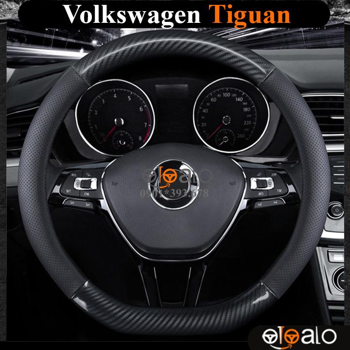 Bọc vô lăng volang xe Volkswagen Teramont da PU cao cấp BVLDCD - OTOALO