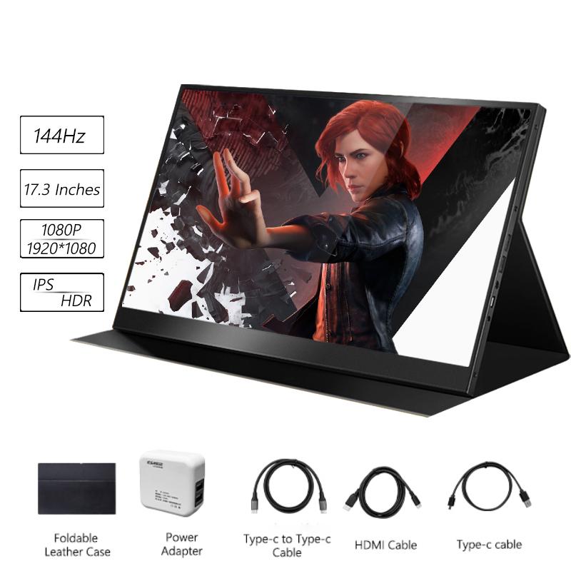 17,3 inch 4K 144Hz 2K Monitor Gamer Monitor IPS HDR cho máy tính xách tay PS5 XBOX SWITCH MINI PC SMARTPEPHY Game Màn hình mở rộng