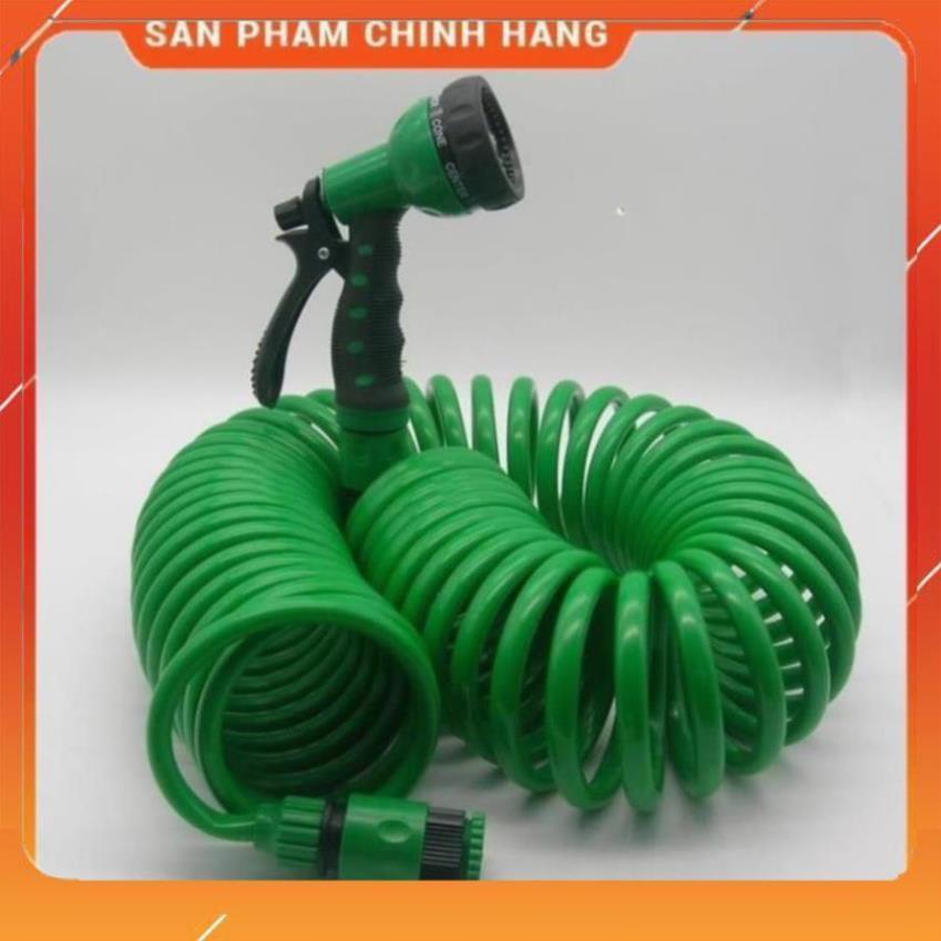 Bộ vòi xịt nước tưới cây đa năng 7 chế độ kèm dây tưới lò xo 15m 206791-2