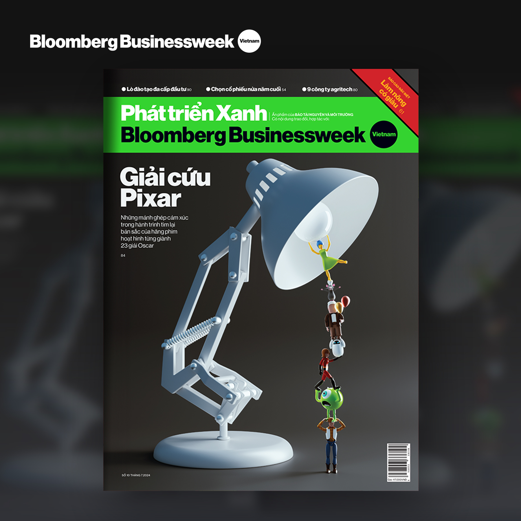 Ấn phẩm Phát triển Xanh - Bloomberg Businessweek Việt Nam - Số tháng 7. 2024: Giải cứu Pixar