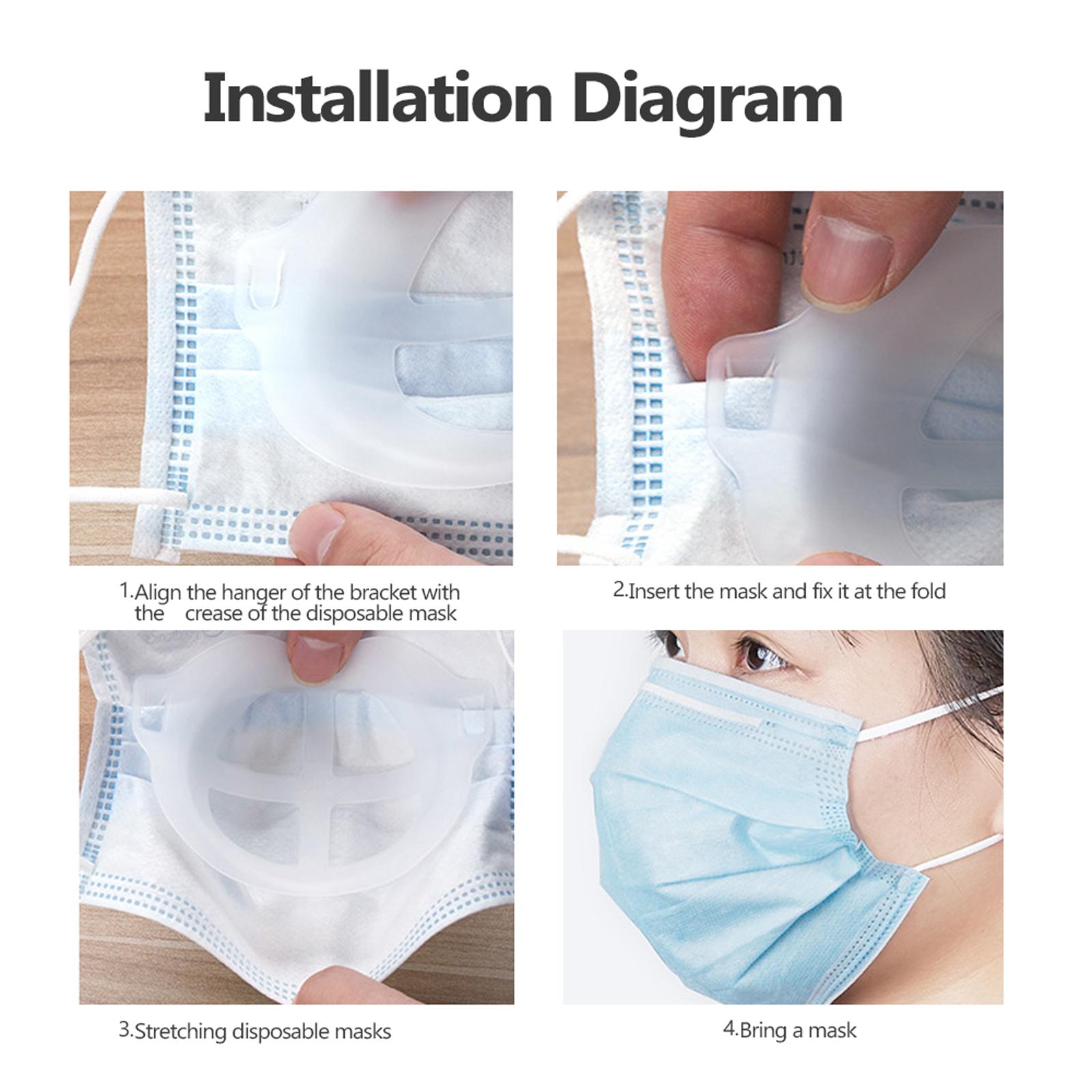 Khung Khẩu Trang Thoáng Khí Chống Ngạt Có Thể Tái Sử Dụng Không Thấm Nước