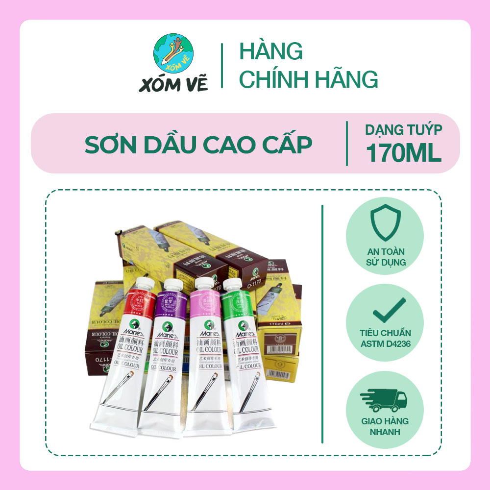 Sơn dầu cao cấp tuýp 170ml