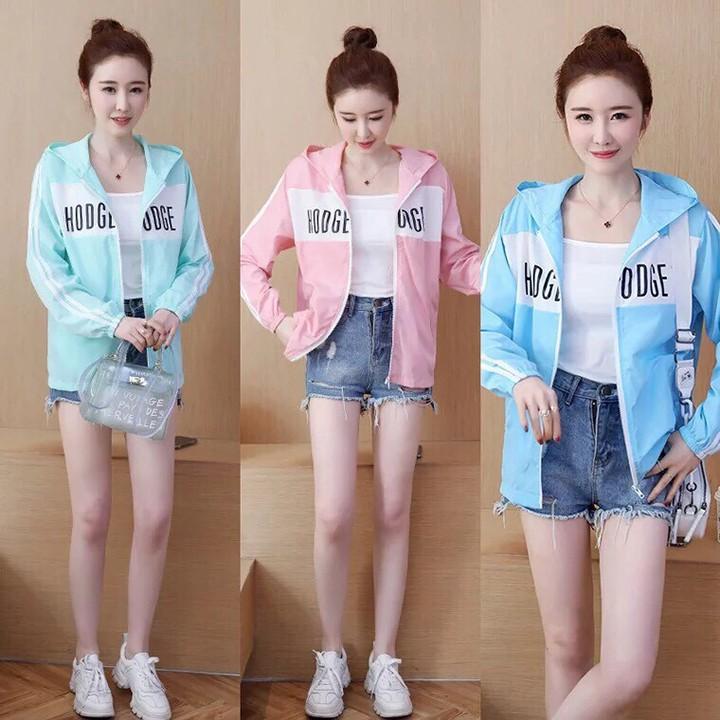 Áo khoác Nữ Thời Trang, Áo khoác dù nữ lót lưới bên trong