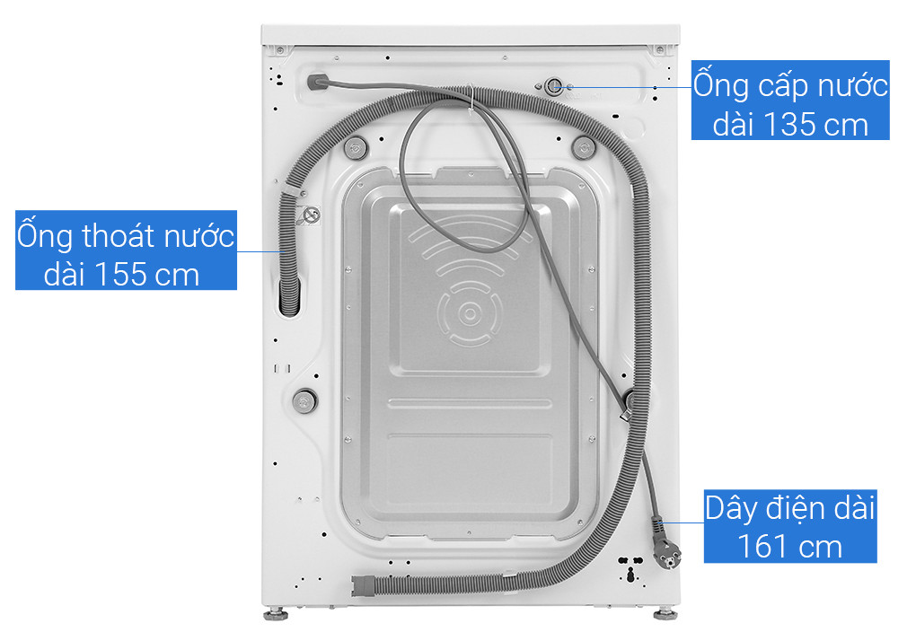 Máy giặt cửa trước inverter LG 8.5kg FV1408S4W - Hàng chính hãng