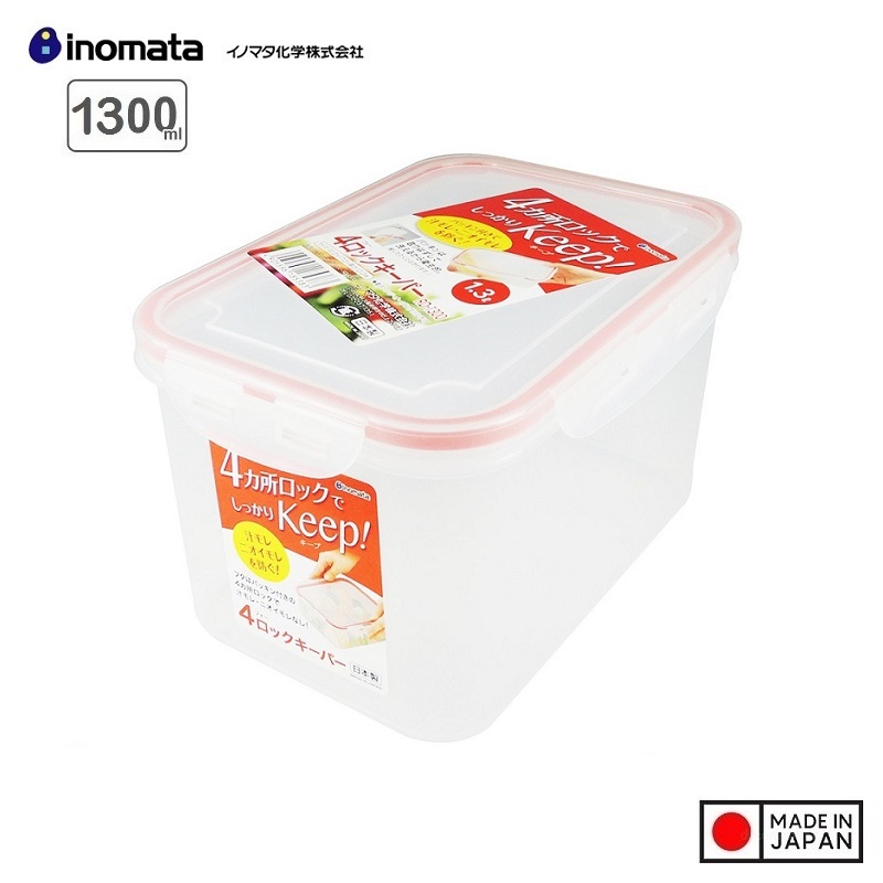 Hộp Đựng Thực Phẩm Chữ Nhật Inomata 1300ml