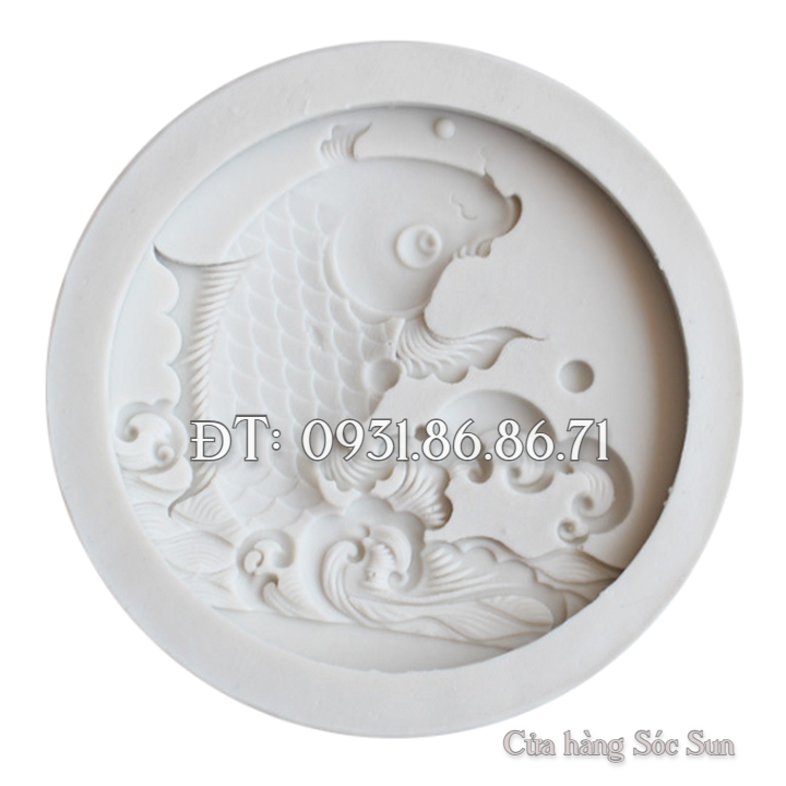 Khuôn silicon cá chép vượt vũ môn loại 7 cm - Mã số 1005