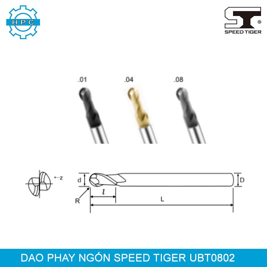 Dao phay cầu Speed Tiger UBT0802