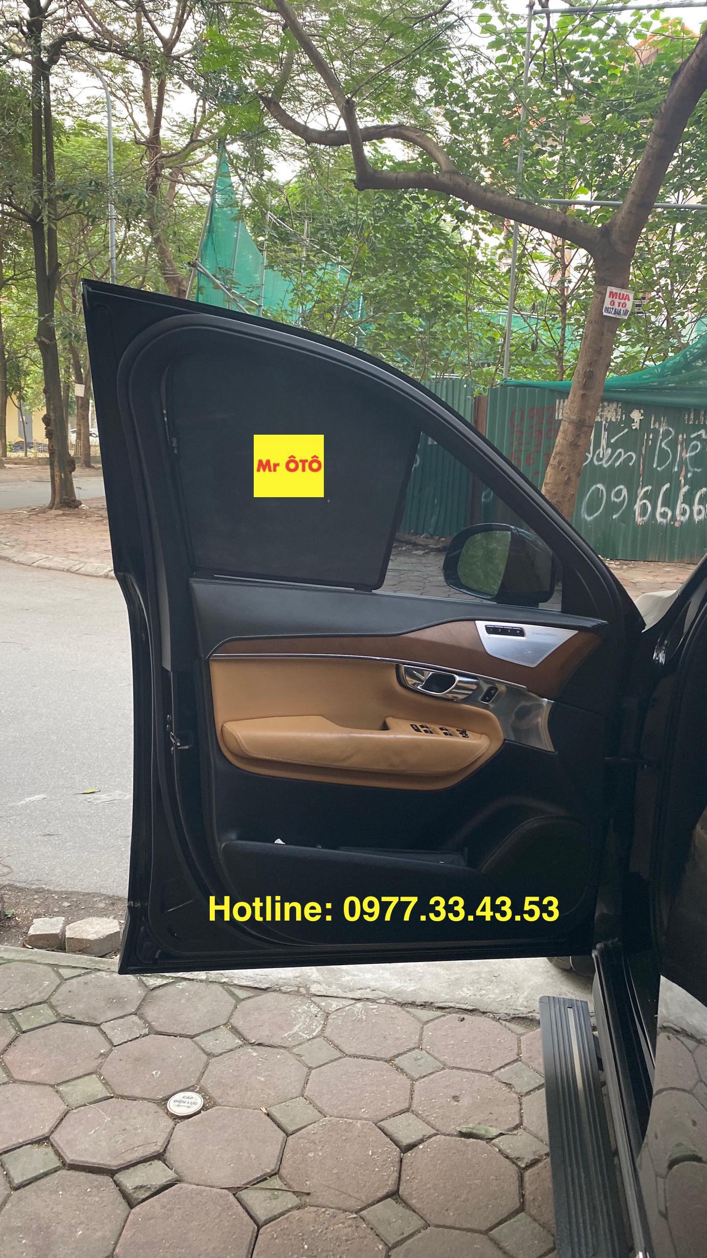 Rèm Che nắng xe VILVO XC90 1 có hút nam châm, Vải dày dặn, chống nắng tuyệt đối