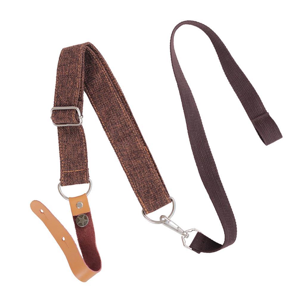Ukulele Strap 4 String Guitar Shoulder Belt Coffee