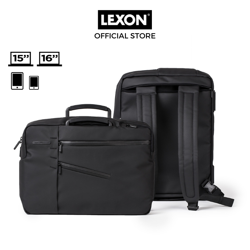 Ba lô laptop LEXON size 15inch có quai xách ngang - CHALLENGER DOCUMENT BACKPACK - Hàng chính hãng