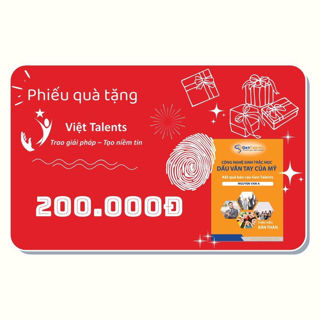 Phiếu Quà Tặng Việt Talents 200.000đ