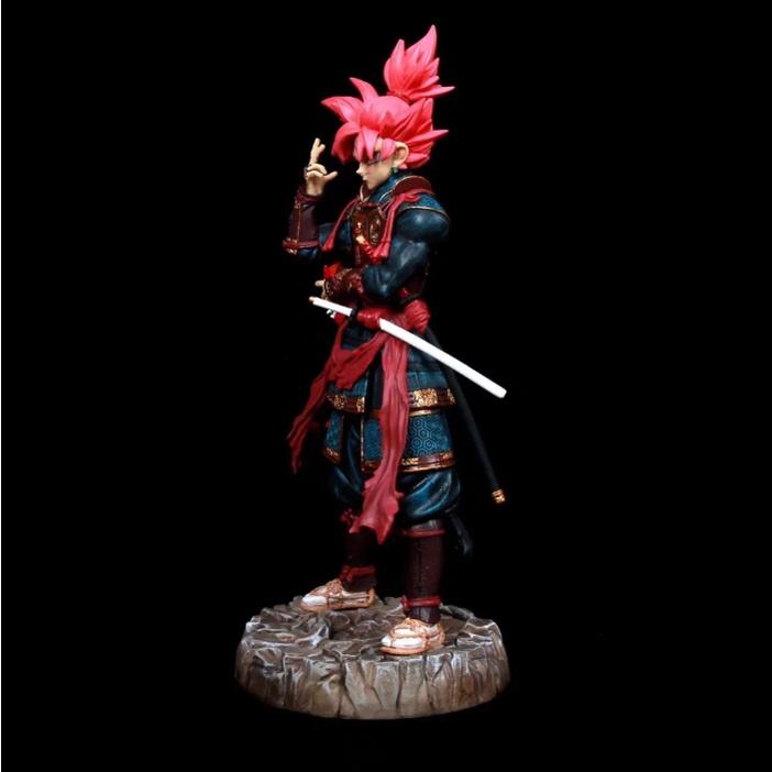 Mô hình Songoku samurai tóc hồng 31cm - Dragon ball