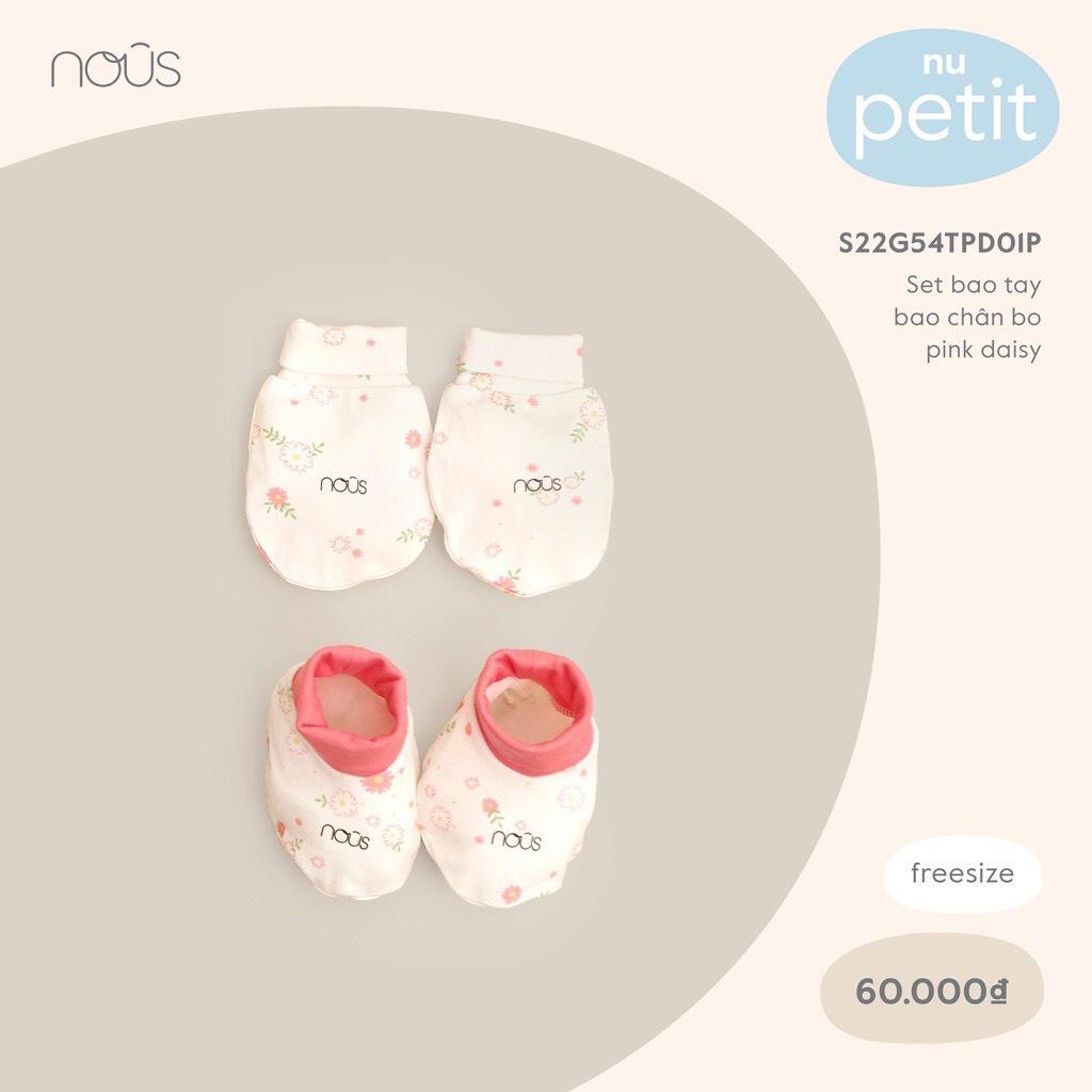 Phụ kiện NOUS - Set bao tay bao chân sơ sinh cho bé - Chất liệu Nu Petit 95% cotton thiên nhiên