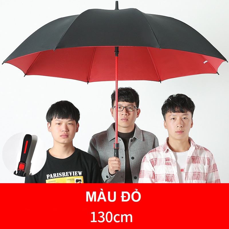 Ô dù size lớn 130 cm 2 lớp vải che mưa, nắng, chống tia UV tốt hơn hàng cao cấp