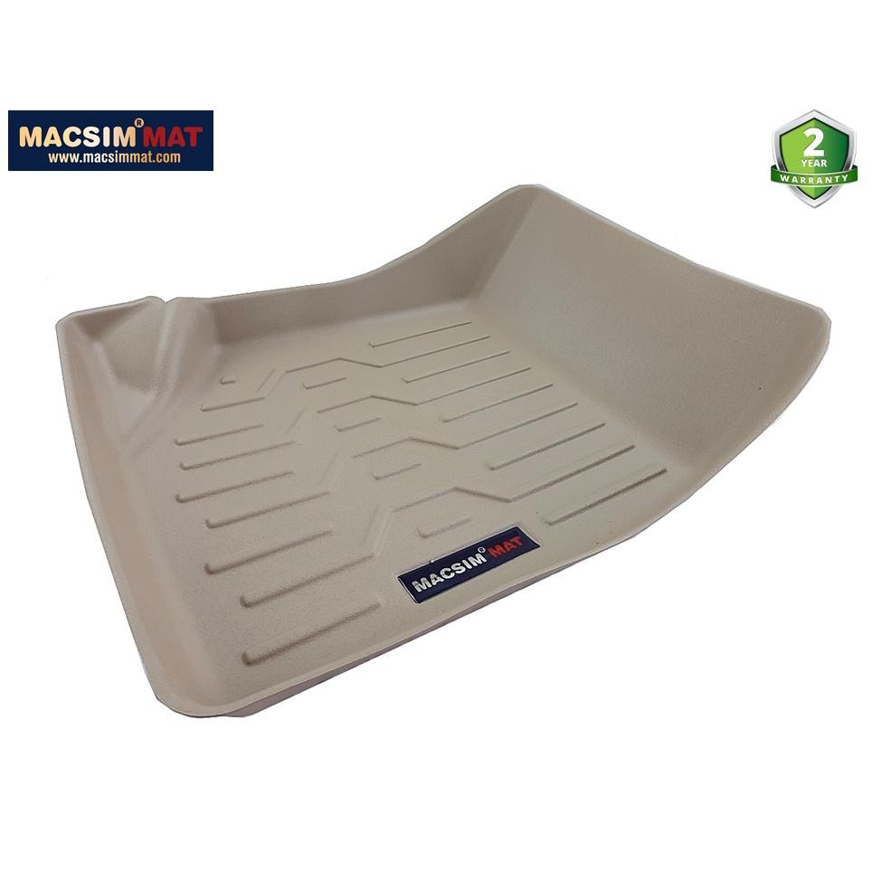 Thảm lót sàn xe ô tô Peugoet 2008 Nhãn hiệu Macsim chất liệu nhựa TPV cao cấp màu be - 2 hàng ghế