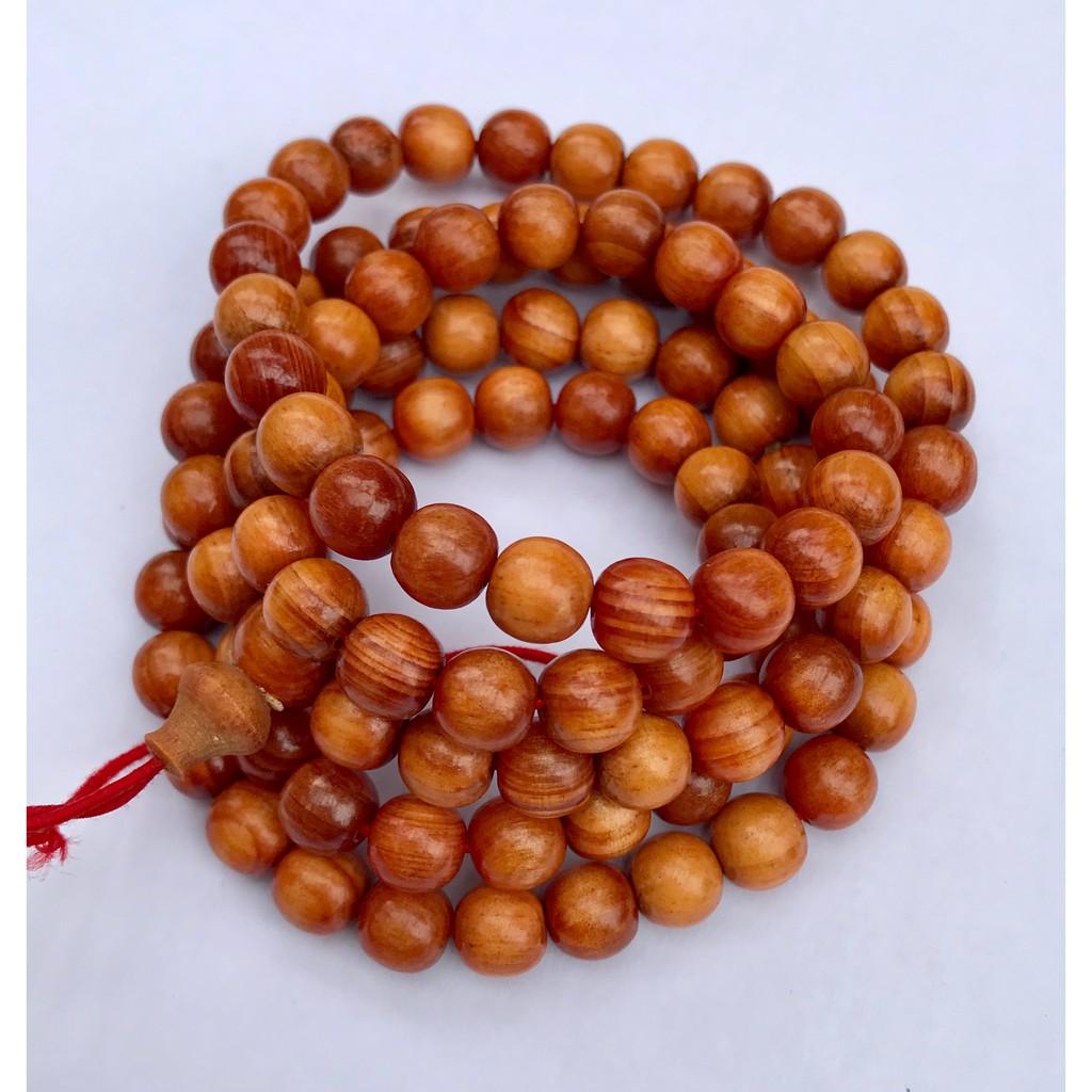 Chuỗi vòng 108 hạt - 6mm gỗ Huyết Long thấu quang Mùi thơm nức - Mang lại may mắn, tài lộc - Bracelet of HAHANCO
