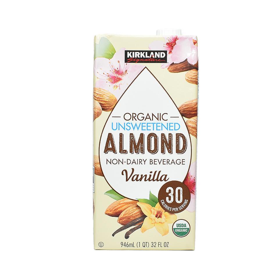 Sữa hạnh nhân hữu cơ không đường Kirkland Mỹ 1L - Kirkland Unsweentened Almond 1L