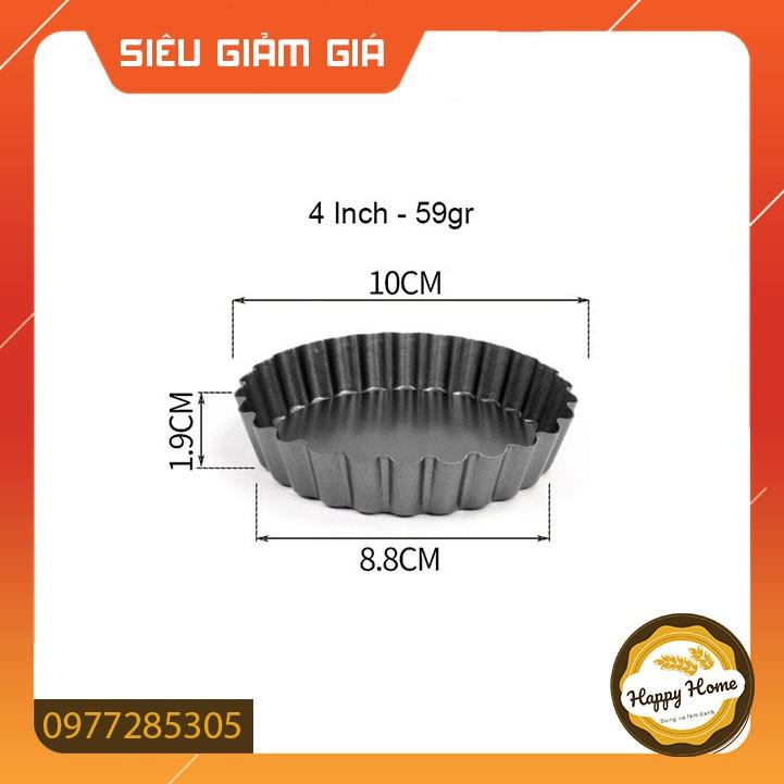 Khuôn bánh tart tròn chống dính đế rời, size 4/6/8/9 inch CHẤT LƯỢNG CAO