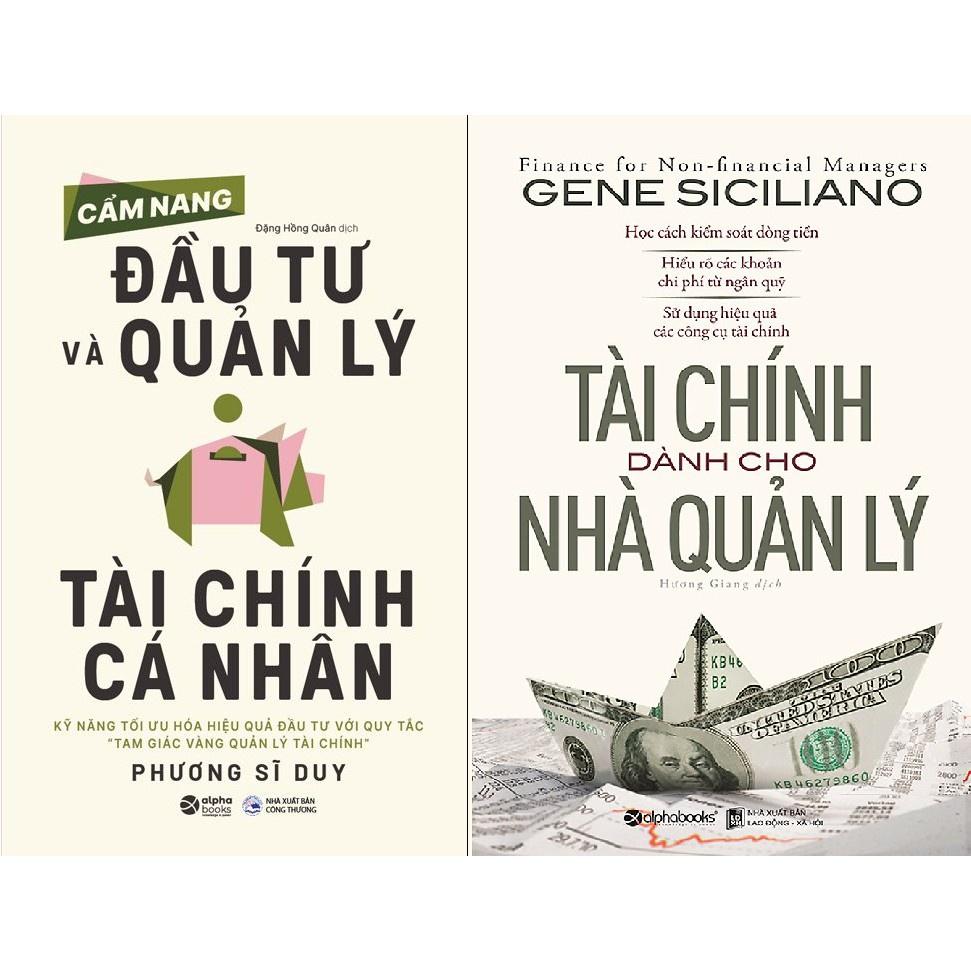 Sách Combo Cẩm Nang Đầu Tư Và Quản Lý Tài Chính Cá Nhân + Tài Chính Dành Cho Nhà Quản Lý - Alphabooks - BẢN QUYỀN