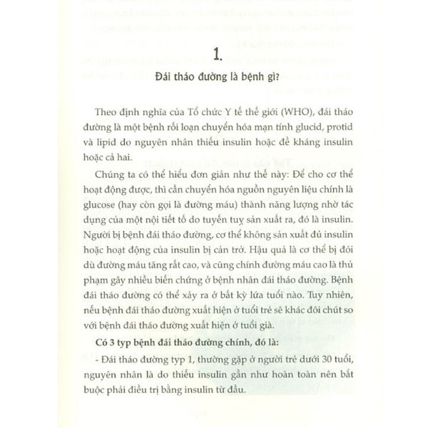 Hiểu Biết Để Điều Trị Thành Công Bệnh Đái Tháo Đường