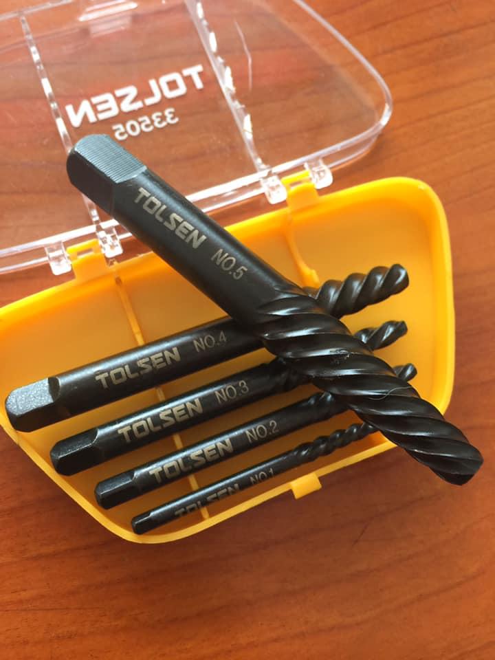 BỘ MŨI KHOAN ỐC GẪY TOLSEN 33505 - HÀNG CHÍNH HÃNG