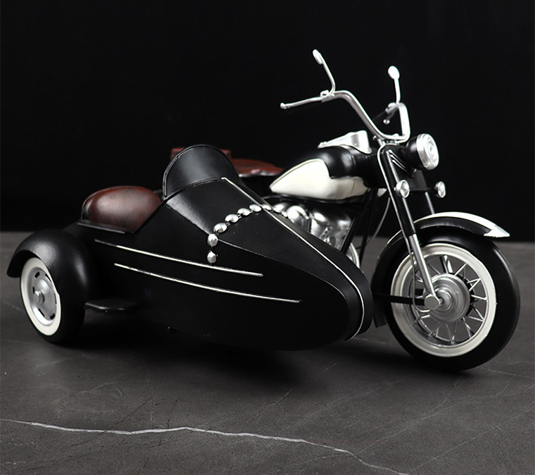 Mô Hình Xe Sidecar Retro - Trang Trí Vintage