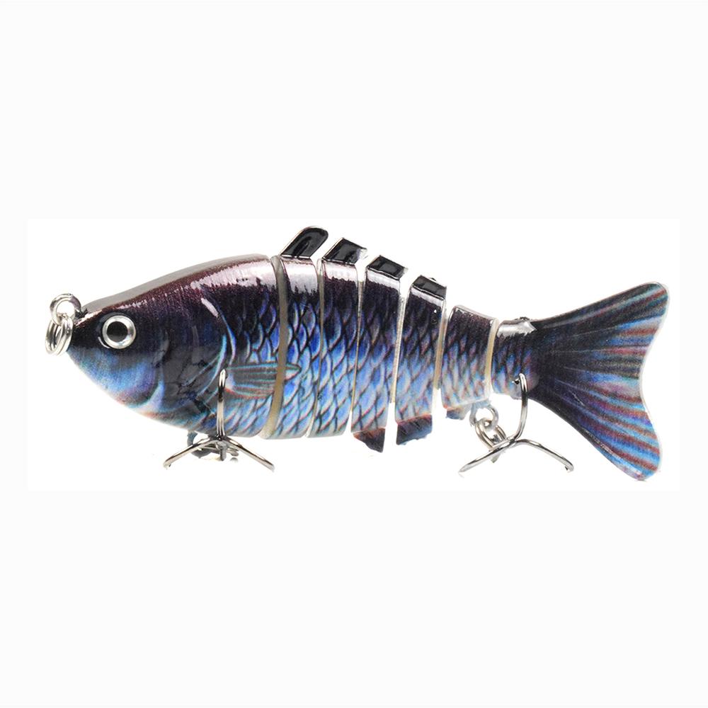 Mồi câu cá cứng nhân tạo 3D Lure VIB với thiết kế 7 đoạn chất liệu ABS bền.