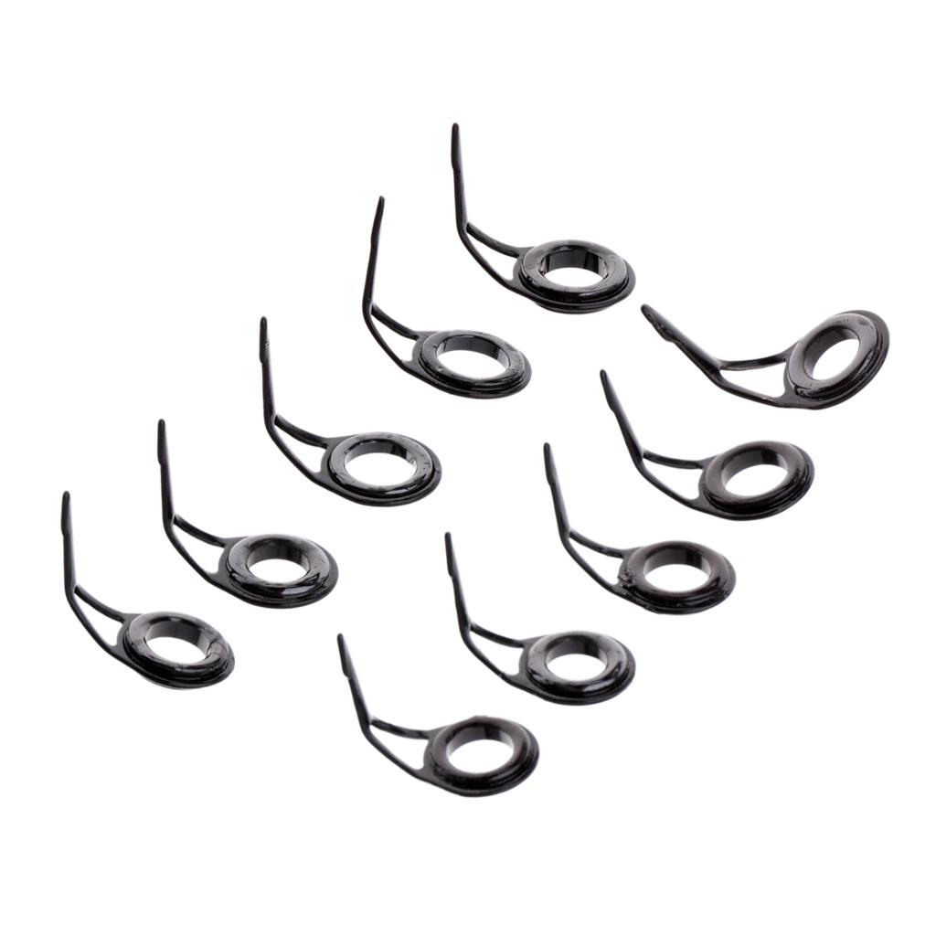 10x Fishing Rod Eye Ring Guides Line Rings for Spinning/Carp Rod