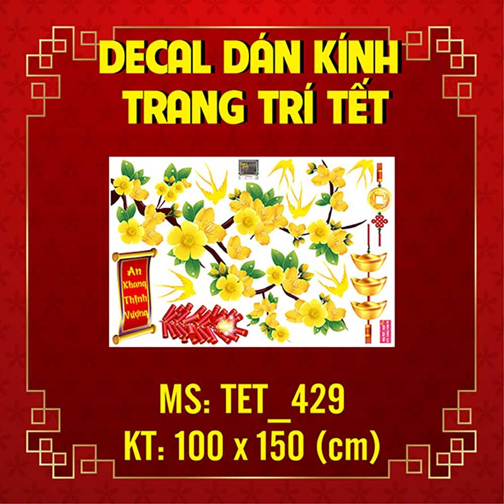 DECAL TRANG TRÍ TẾT 2023 COMBO SỐ 45
