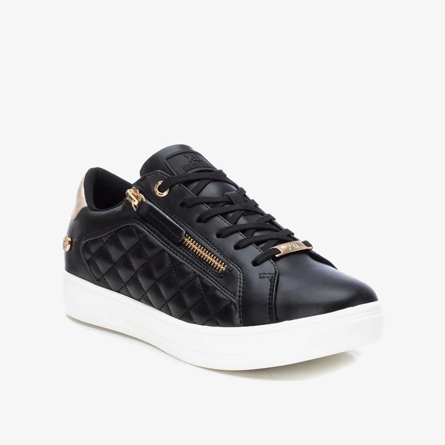 Giày Sneakers Nữ XTI Black Pu Ladies Shoes