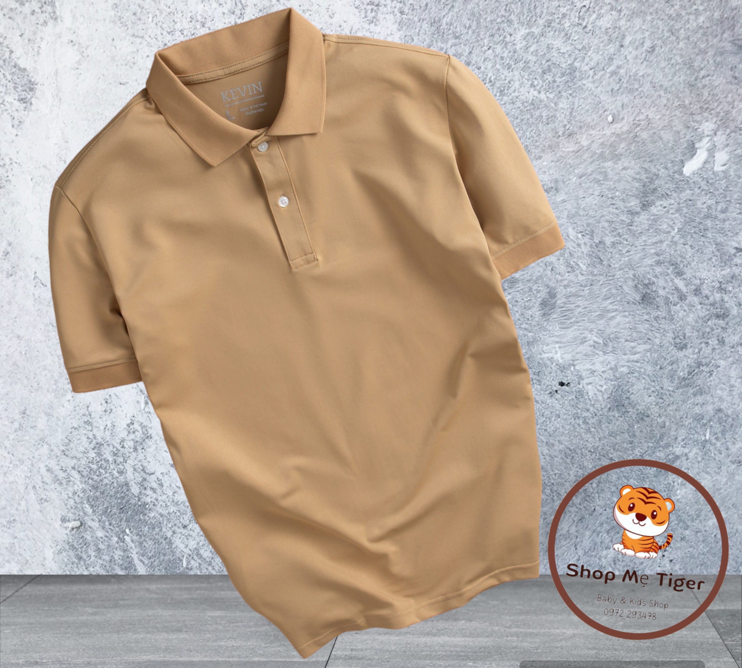Áo thun Polo nam cổ bẻ Kevin vải cá sấu Poly kháng khuẩn, chống nhăn, thoáng mát