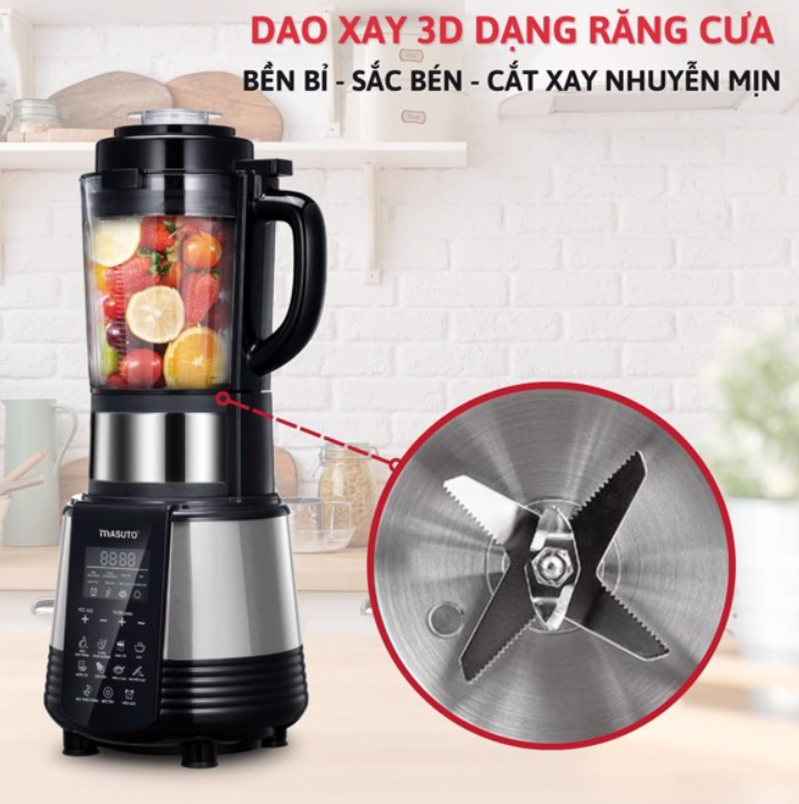 Máy Nấu Sữa Hạt Đa Năng MASUTO MS-GALAXY Công Nghệ Nhật Bản Dung Tích 1.75L Công Suất 800W - Hàng Chính Hãng