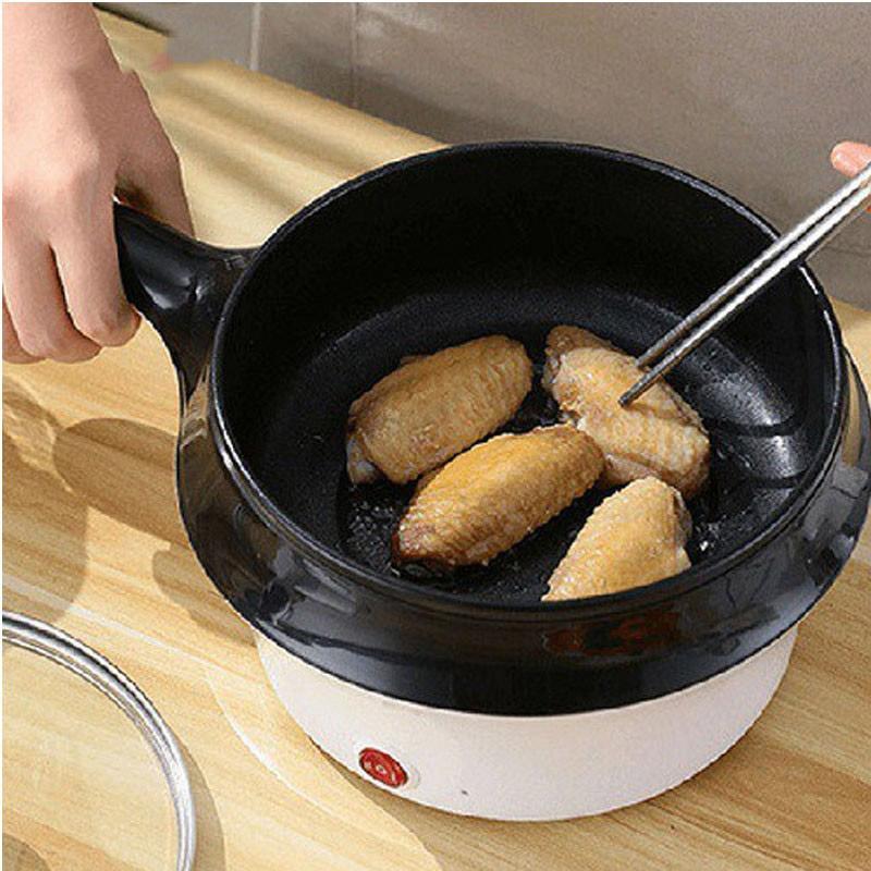 Nồi Lẩu Điện Mini Modosa Đa Năng 2 Tầng Kèm Giá Hấp Có Tay Cầm Tiện Lợi - Hàng Chính Hãng