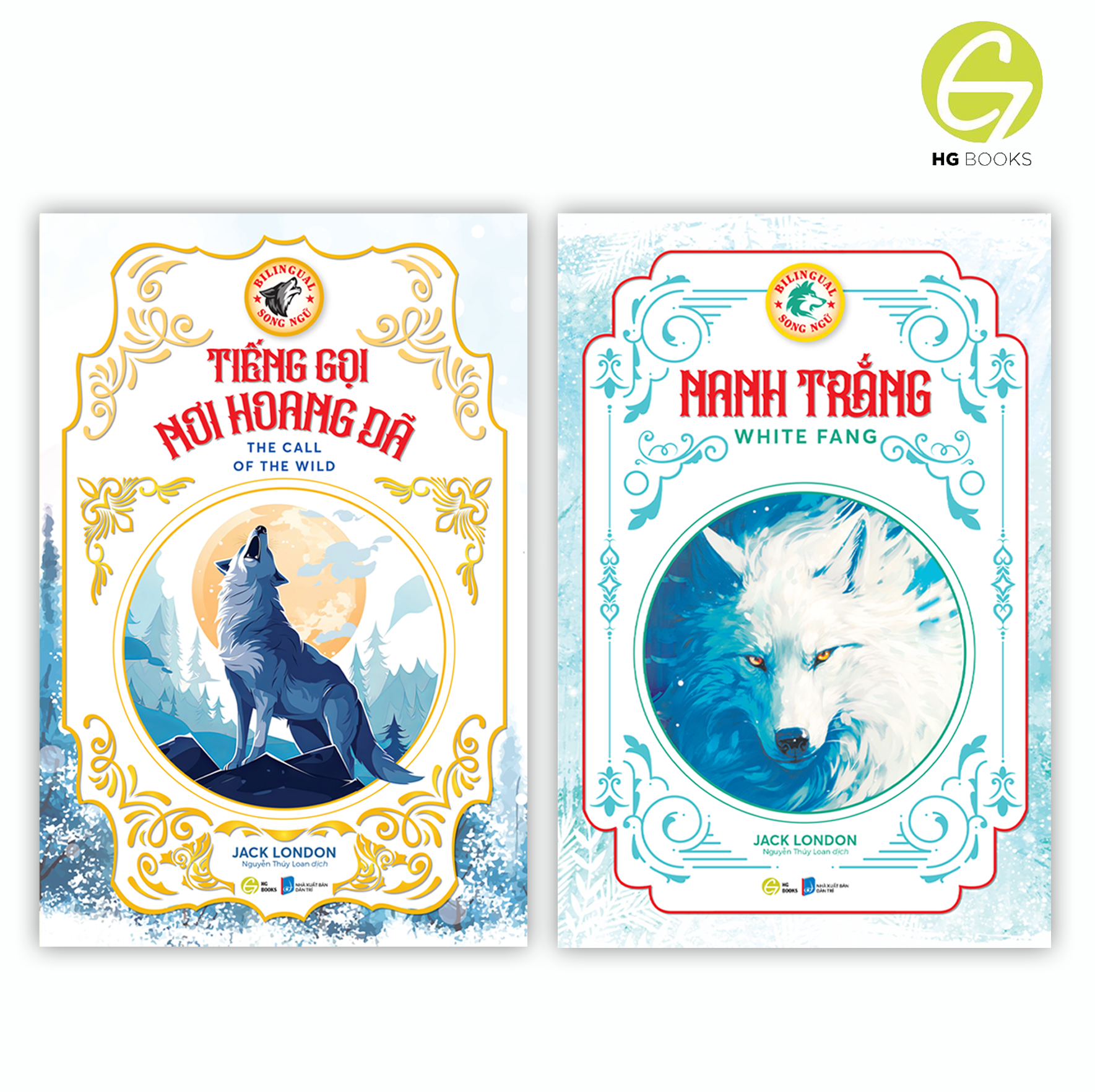 Tiếng gọi nơi hoang dã &amp; Nanh Trắng - Combo Jack London, sách song ngữ văn học kinh điển - Hai kiệt tác vượt thời gian