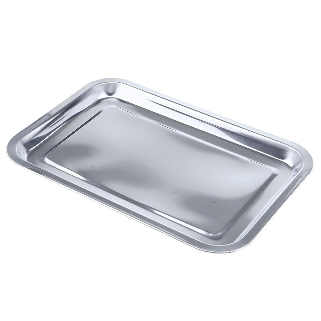 Steel Tableware Dish Plate Food Organizer Tray Pan