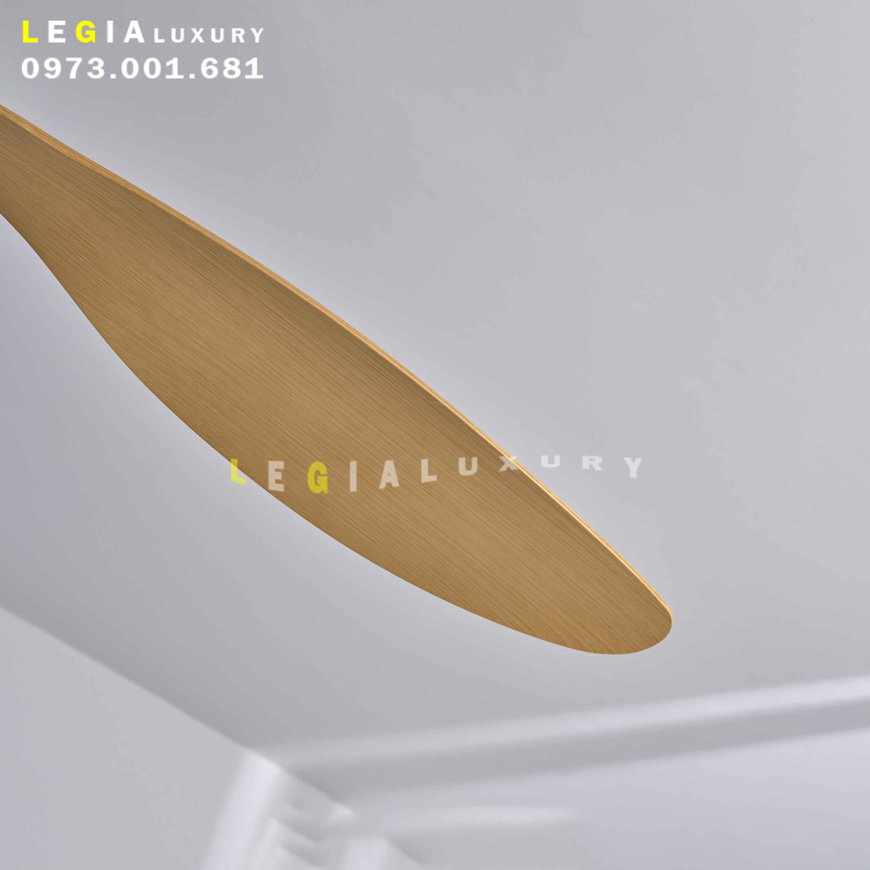 Quạt Trần Chung Cư Gió Mạnh LÊ GIA LGFAN697T - Chiều Cao 26cm - Sải Cánh 132cm - Bảo Hành 5 Năm