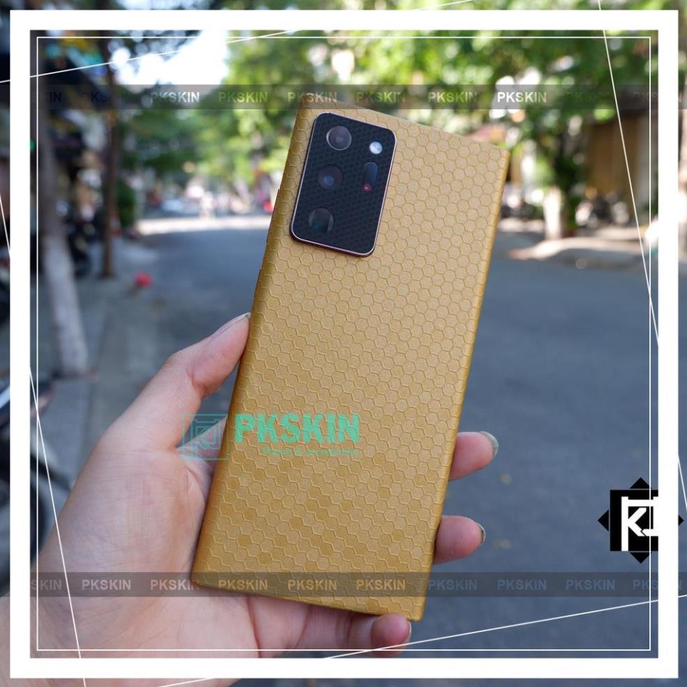 Miếng dán skin full lưng viền dành cho samsung Note 10 , Note 10 plus , note 20 , note 20 ultra honeycomb