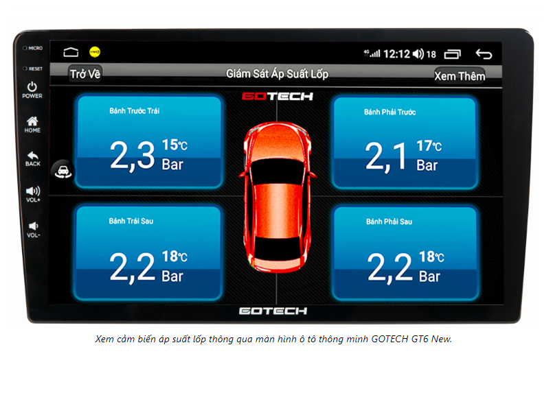 MÀN HÌNH Ô TÔ THÔNG MINH GOTECH GT6 NEW
