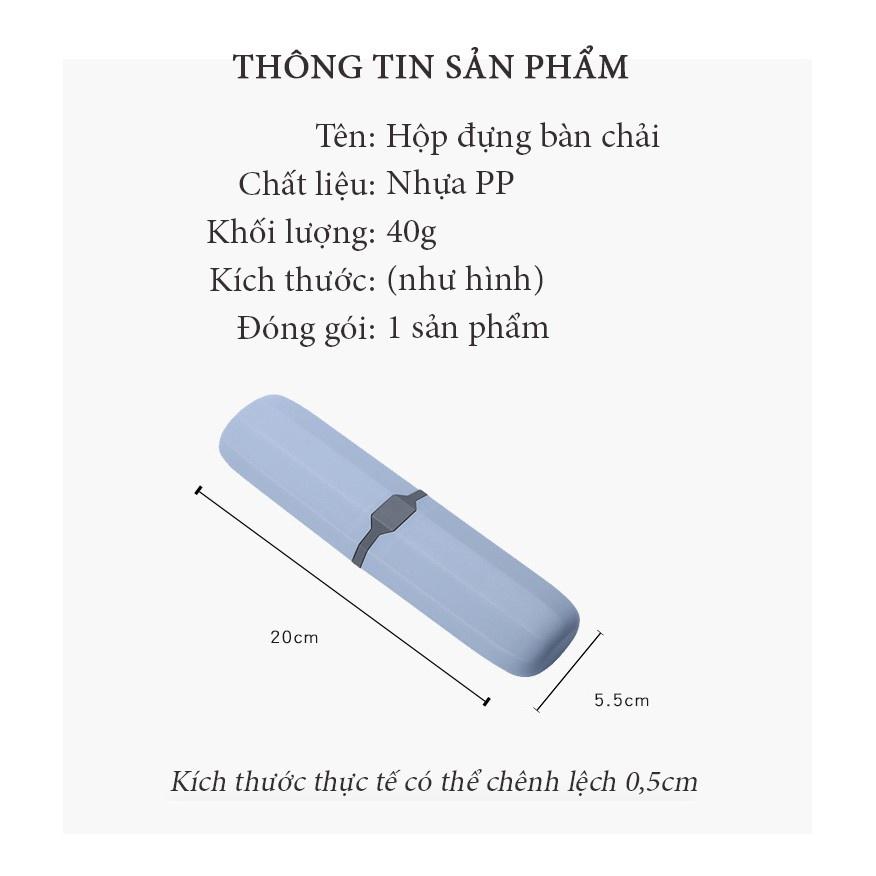 Hộp đựng bàn chải đánh răng lục giác bằng nhựa an toàn tiện dụng, màu sắc trẻ trung, năng động