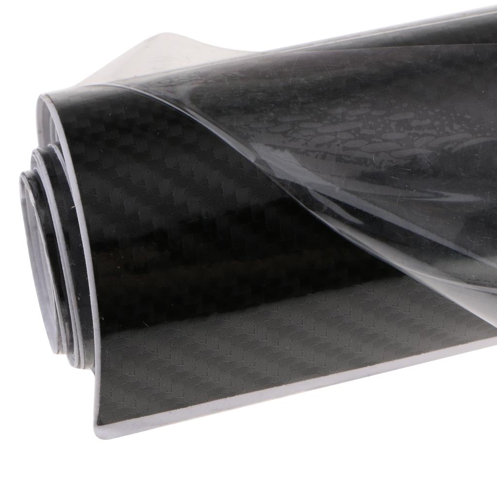 Shiny Gloss 6D Carbon Fiber Film Wrap Decal Car Auto Sticker Sheet