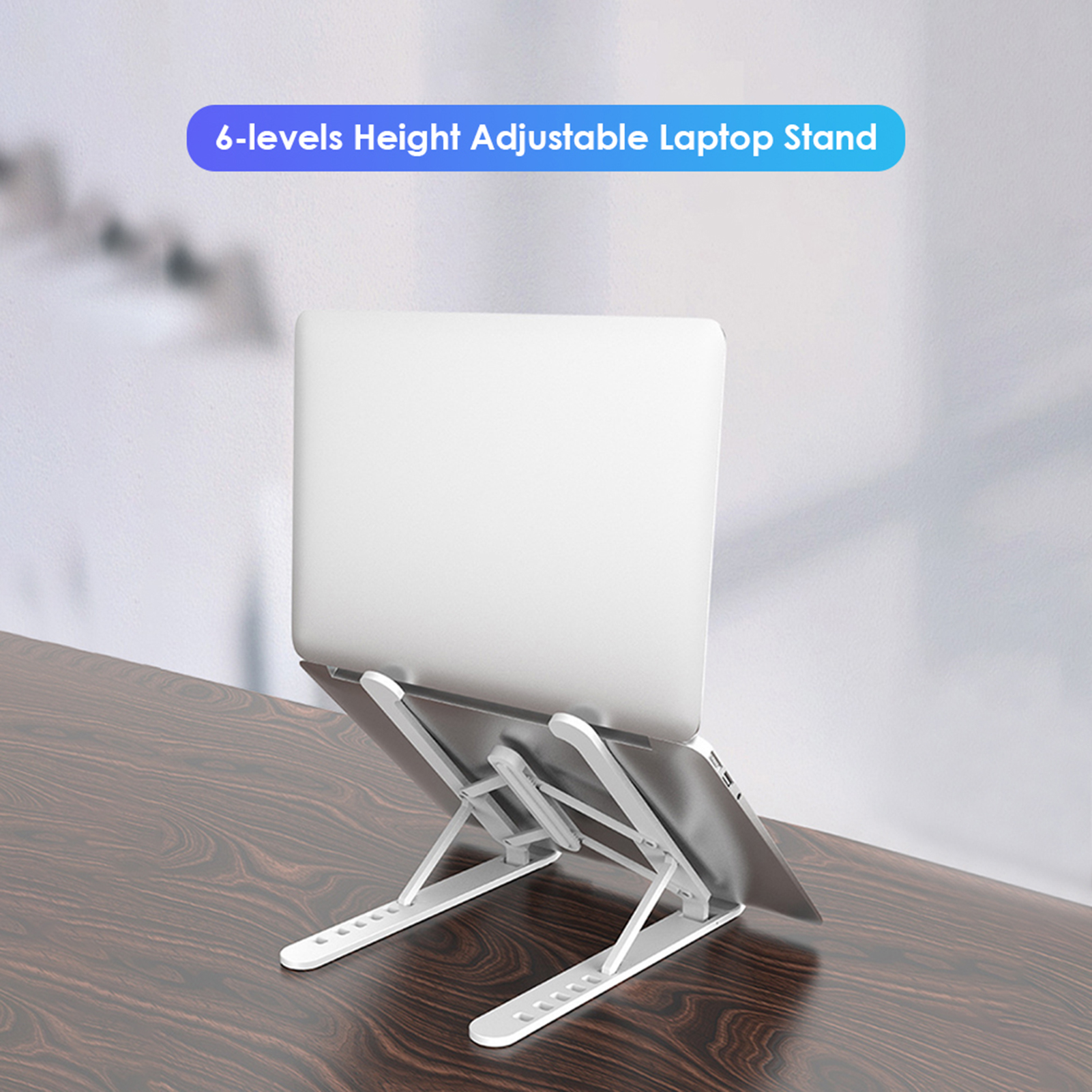 Giá Đỡ Máy Tính Xách Tay Chống Trượt Cao 6 Cấp Độ Cao Có Thể Điều Chỉnh Có Thể Gập Lại