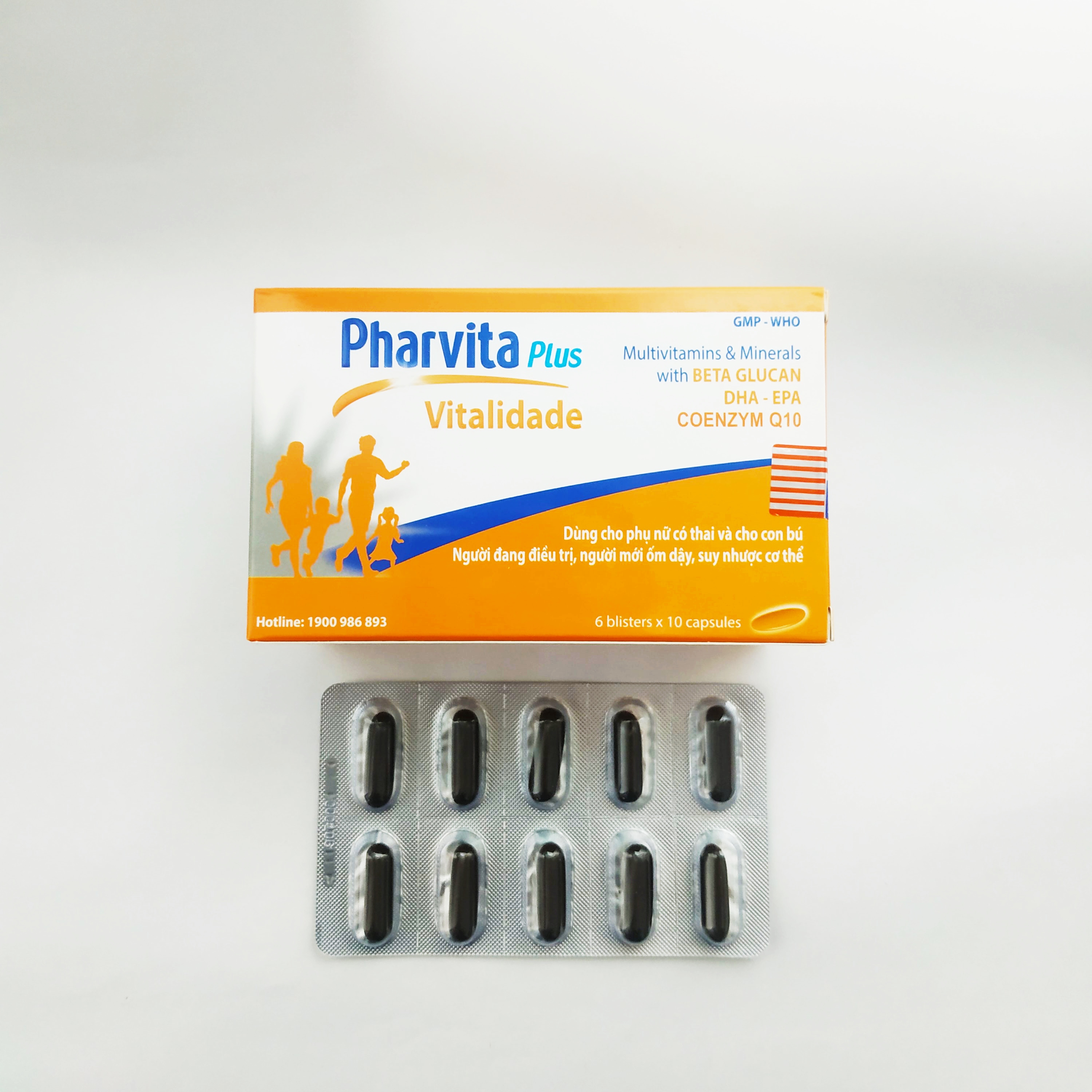Viên Uống Bồi Bổ Sức Khỏe Pharvita Plus, Tăng Cường Sức Đề Kháng, Tăng Cường Thể Lực Bổ Sung Các Vitamin - Pharmaton Hộp 60 Viên