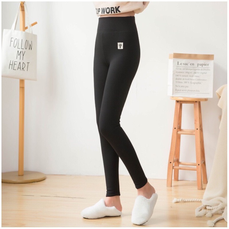 Quần legging MÈO lót lông cực ấm