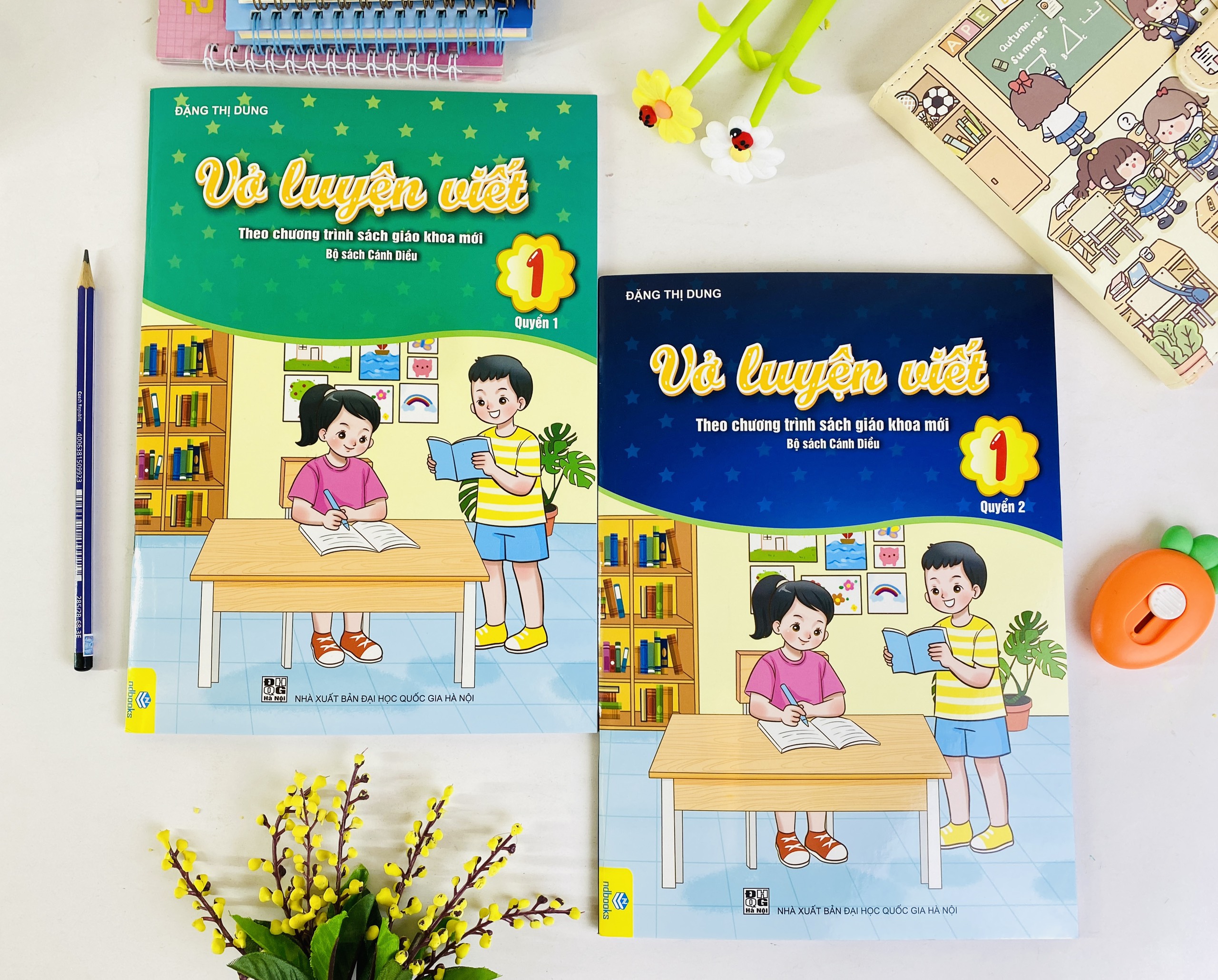 Sách - Combo 2 cuốn Vở Luyện Viết Lớp 1 - Biên soạn theo chương trình Cánh Diều - ndbooks