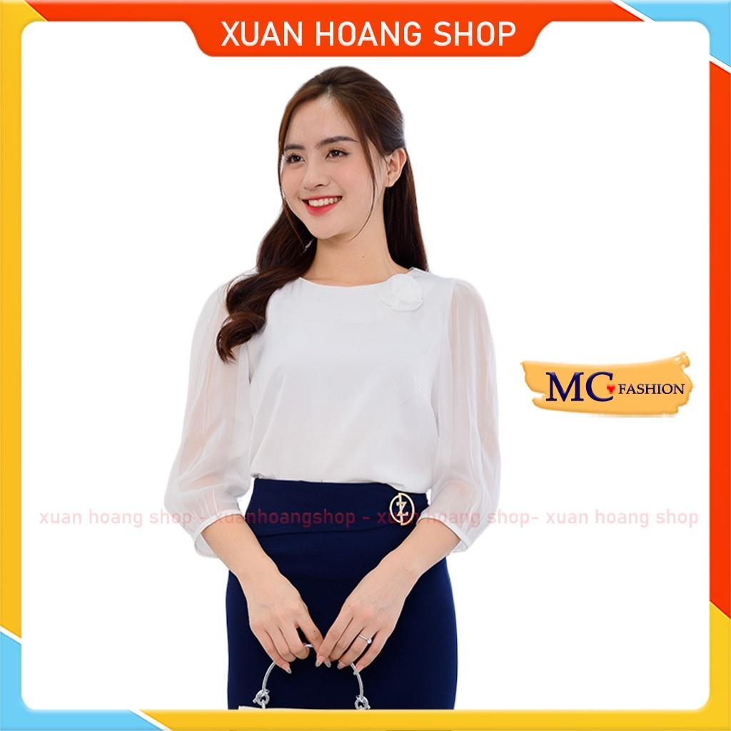 Áo Sơ Mi Trắng Nữ Công Sở Mc Fashion Ta1126