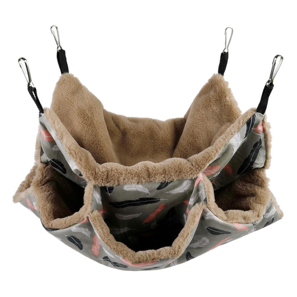 Parrot Tent Hut Hammock Bed Hanging Cave Bird Cage Pet Rat Hamster House Toy