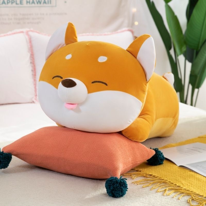 Gấu bông chó Shiba biểu cảm cute - Size từ 70cm đến 95cm - Quà tặng gấu bông chó shiba êm mịn