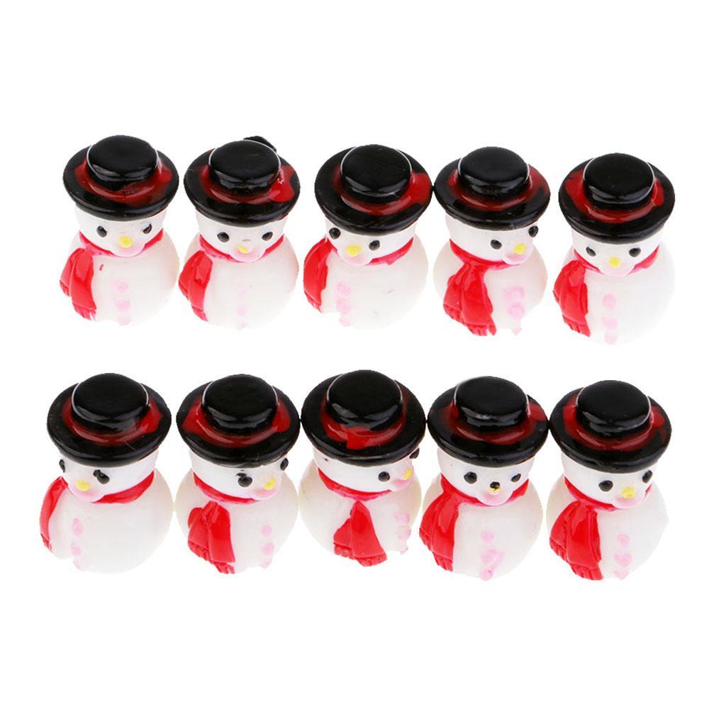 20pcs Snowman Doll Christmas Decoration DIY Handmade Snowman Ornaments Decor